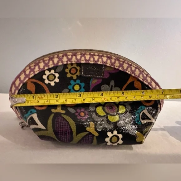 Fossil Keyper Dome Coated Canvas Pouch Retro Print - Picture 7 of 9